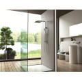 Freestanding shower column shower panel column